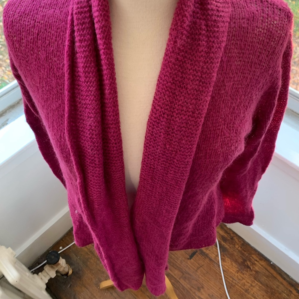 WOODEN SHIPS soft mohair blend open cardigan_3
